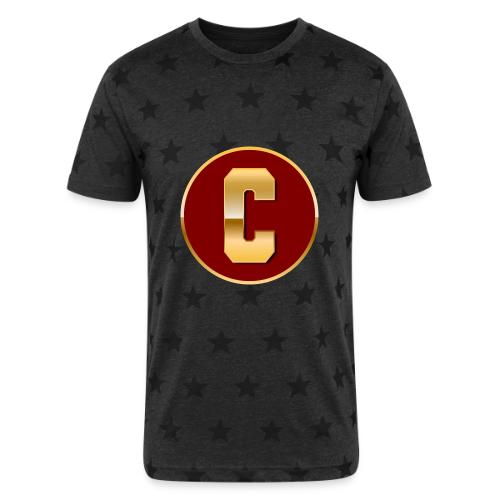 Letter C – Capital Varsity Alphabet Monogram - Unisex Adult Star Printed T-Shirt