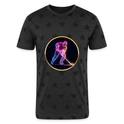 Hockey: Neon Ice Rush - Unisex Adult Star Printed T-Shirt