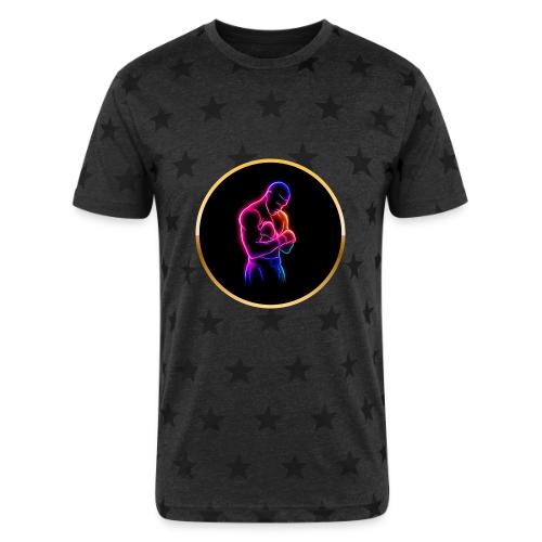 Boxing: Neon Power Guard - Unisex Adult Star Printed T-Shirt