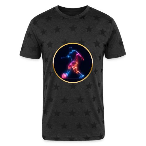 Soccer: Electric Kick Ring - Unisex Adult Star Printed T-Shirt