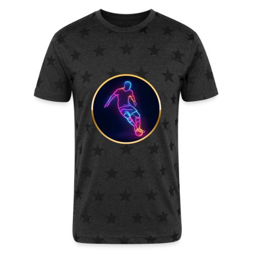 Soccer: Neon Golden Goal - Unisex Adult Star Printed T-Shirt