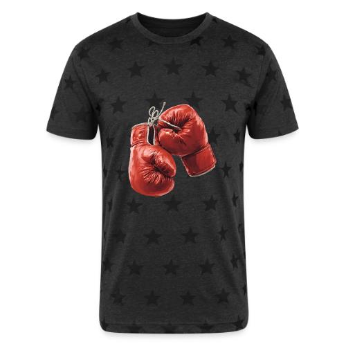 Boxing: Hanging Gloves Icon - Unisex Adult Star Printed T-Shirt