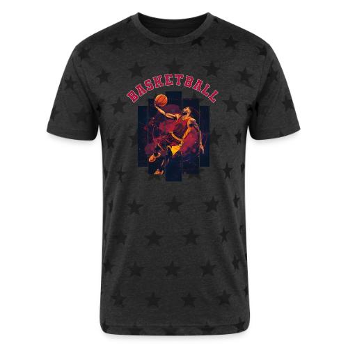 Basketball Spirit - Unisex Adult Star Printed T-Shirt