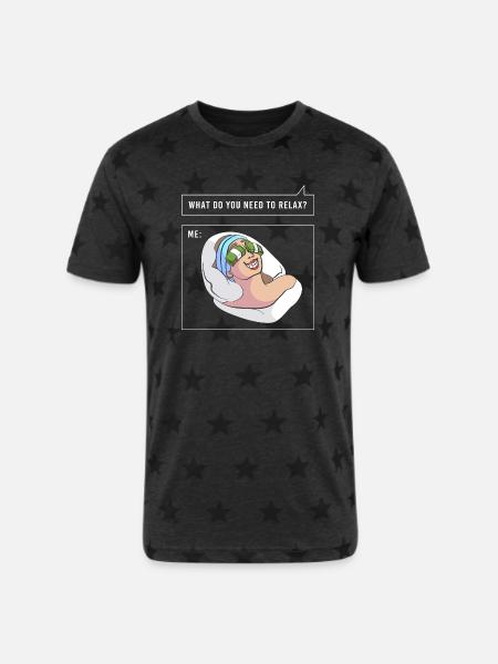 Funny Money Meme Trending - Unisex Adult Star Printed T-Shirt - charcoal star
