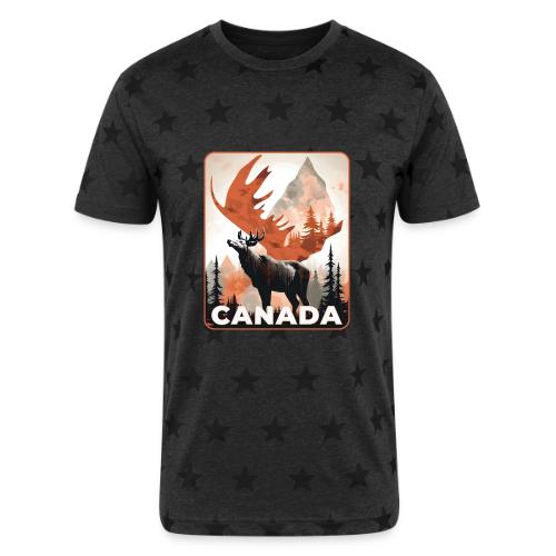 Canada Wild Spirit - Unisex Adult Star Printed T-Shirt