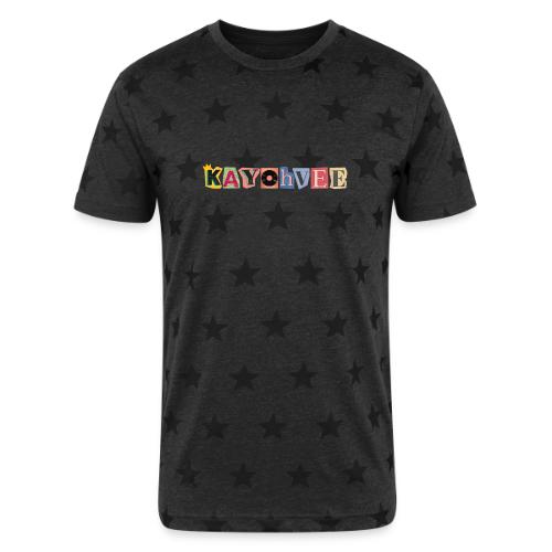 KAYOHVEE SCRAPBOOK CAMO (Double Sided + Sleeve) - Unisex Adult Star Printed T-Shirt