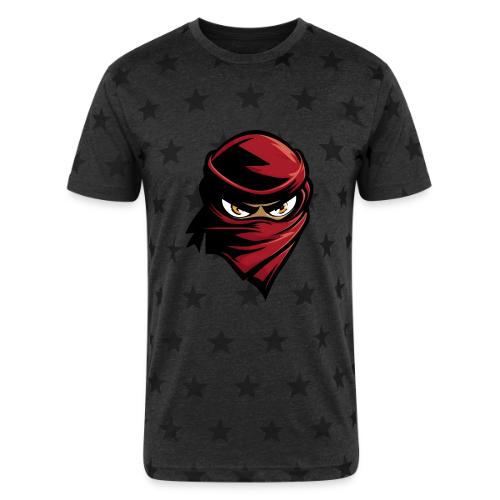 Scarlet Shadow Ninja - Unisex Adult Star Printed T-Shirt