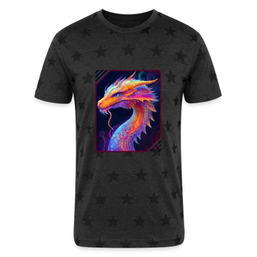 Dragon Spectrum - Unisex Adult Star Printed T-Shirt