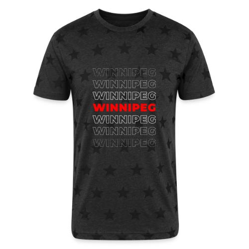 Winnipeg Waves - Unisex Adult Star Printed T-Shirt