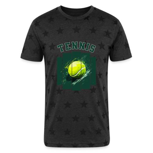 Tennis Motion - Unisex Adult Star Printed T-Shirt