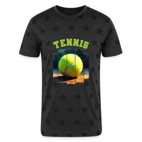 Tennis Vibes Only - Unisex Adult Star Printed T-Shirt
