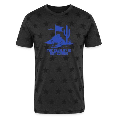 The Cavalry is Not Coming - Blue - Unisex Adult Star Printed T-Shirt
