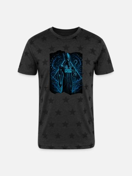 Osiris Code - Unisex Adult Star Printed T-Shirt - charcoal star