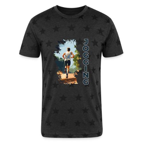 Jogging Vibes - Unisex Adult Star Printed T-Shirt
