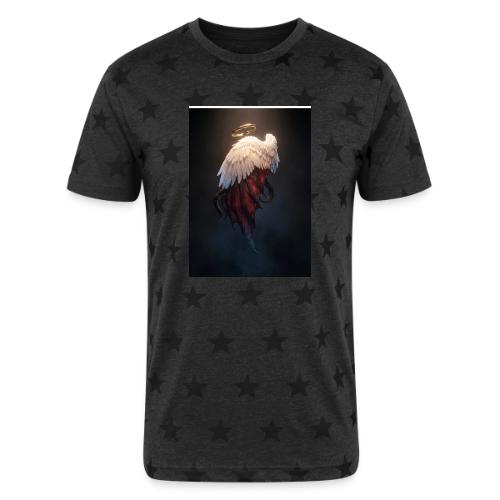 Angel vs Demon Wings Dark Aesthetic Gothic T-Shirt - Unisex Adult Star Printed T-Shirt