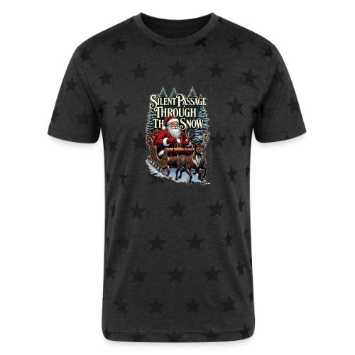 Nostalgic Santa T-Shirt - Unisex Adult Star Printed T-Shirt