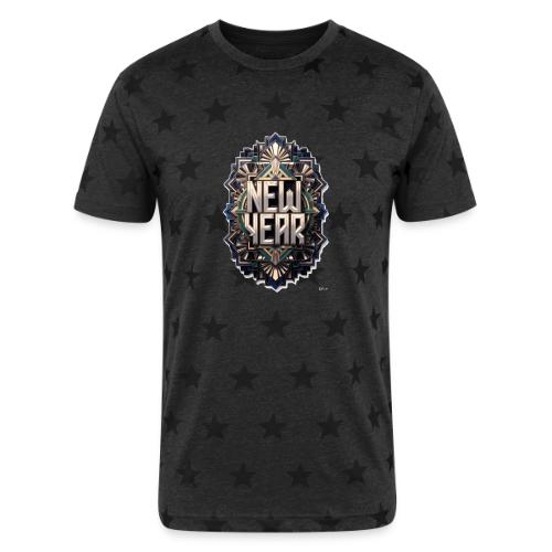 Evergreen New Year T-Shirt - Unisex Adult Star Printed T-Shirt
