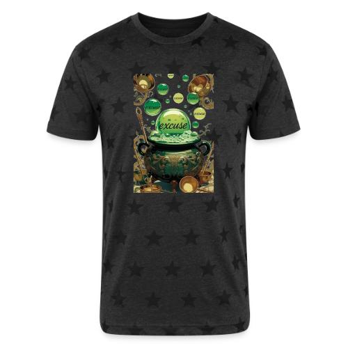 Emerald Excuses Cauldron Graphic Tee - Unisex Adult Star Printed T-Shirt
