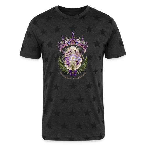 Spring Meadow Crown Tee, Cottagecore Renewal Gift - Unisex Adult Star Printed T-Shirt