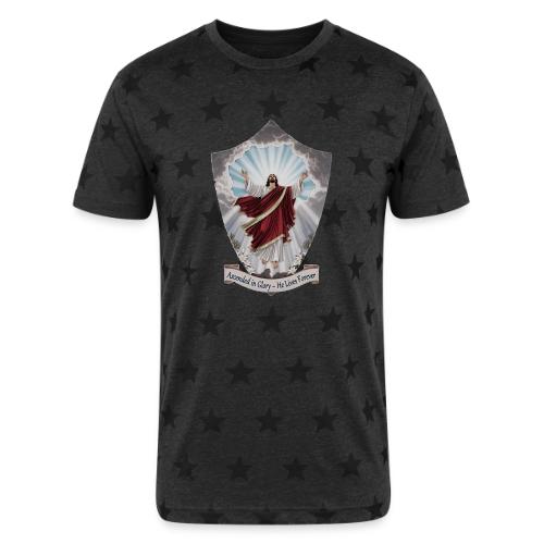 Easter Ascended in Glory T Shirt,Resurrection Gift - Unisex Adult Star Printed T-Shirt