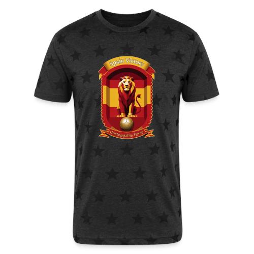 Spain Lion Victory T-Shirt, Flag Pride Crest Gift - Unisex Adult Star Printed T-Shirt