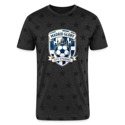 Madrid Skyline Glory T Shirt, Madrid Fan Gift - Unisex Adult Star Printed T-Shirt