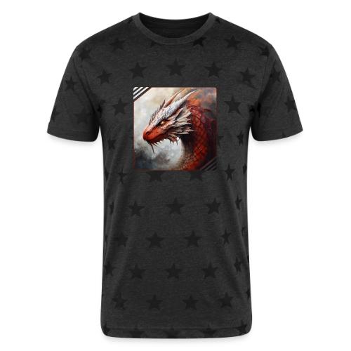 Mystic Dragon Realm - Unisex Adult Star Printed T-Shirt