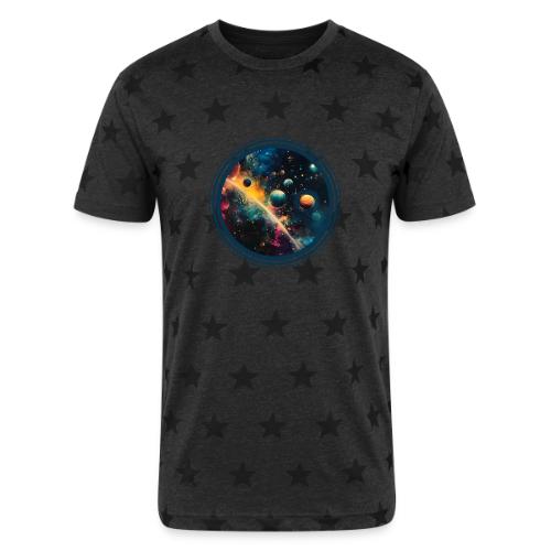 Painted Planetscape - Unisex Adult Star Printed T-Shirt