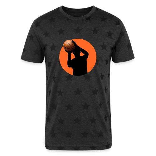 Basketball: Focused Precision - Unisex Adult Star Printed T-Shirt