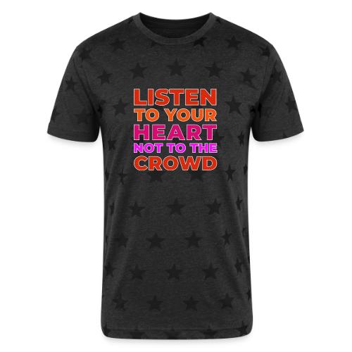 Heart Over Hype - Unisex Adult Star Printed T-Shirt