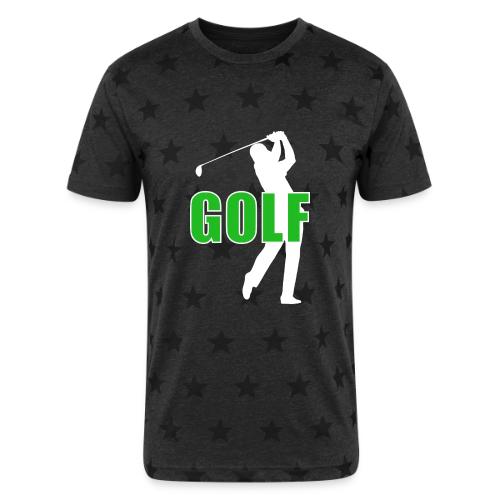Golf: Classic Golf Motion - Unisex Adult Star Printed T-Shirt