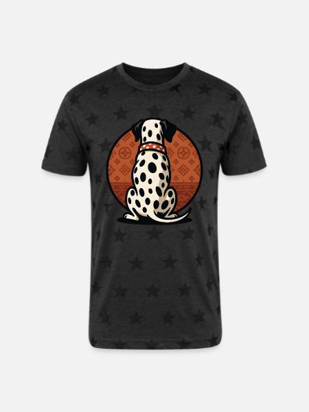 Spot On Loyalty - Unisex Adult Star Printed T-Shirt - charcoal star 