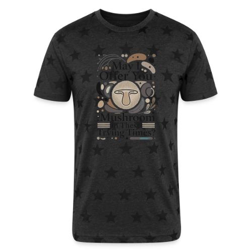 Mushroom in These Trying Times T-Shirt - Unisex Adult Star Printed T-Shirt