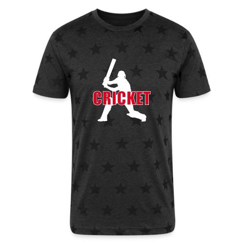Power Play Cricket - Unisex Adult Star Printed T-Shirt