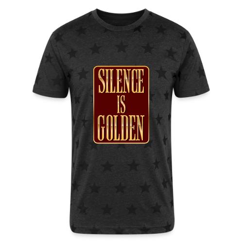 Silence Is Golden - Unisex Adult Star Printed T-Shirt