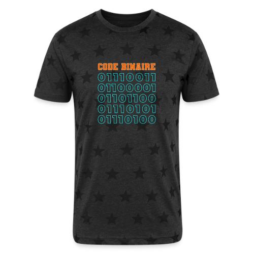 Hi in binary code - Unisex Adult Star Printed T-Shirt