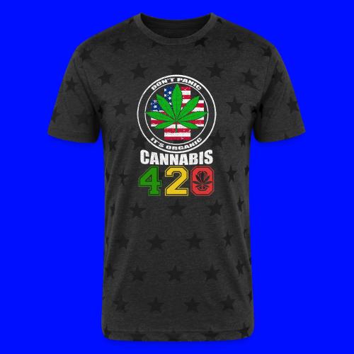 Side Splitting 420 My Medical Weed Marijuana - Unisex Adult Star Printed T-Shirt