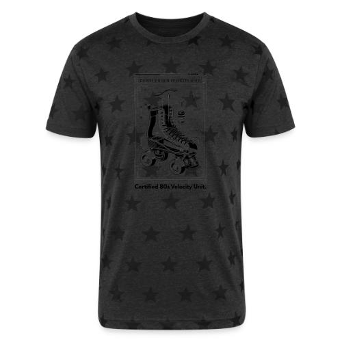 Retro Roller Skate T-Shirt - Unisex Adult Star Printed T-Shirt