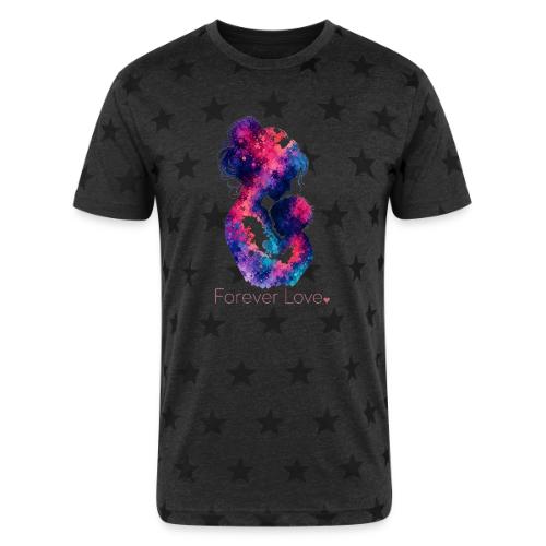 Forever Love-Vibrant Watercolor Mother-Child - Unisex Adult Star Printed T-Shirt