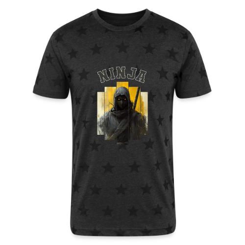 Silent Ninja Code - Unisex Adult Star Printed T-Shirt
