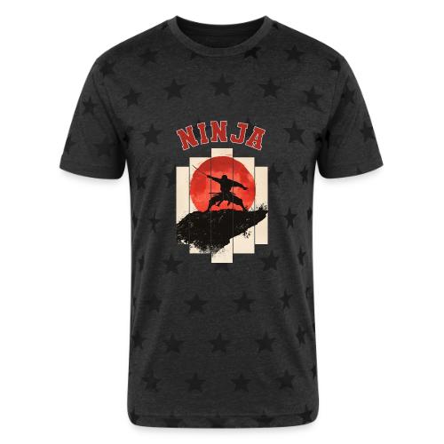 Ninja Strike Force - Unisex Adult Star Printed T-Shirt