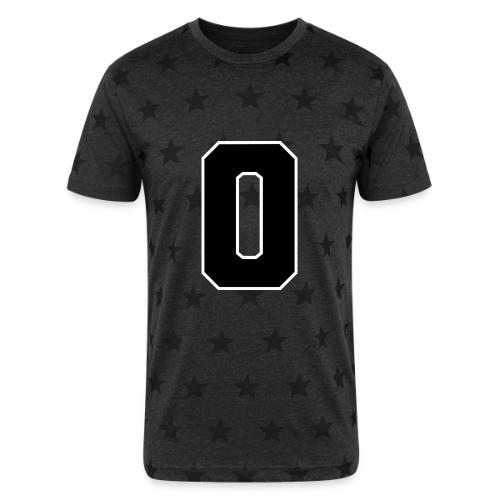 Varsity Letter O Collegiate Monogram - Unisex Adult Star Printed T-Shirt