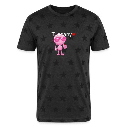 Smoon City_Tuscany Pink - Unisex Adult Star Printed T-Shirt