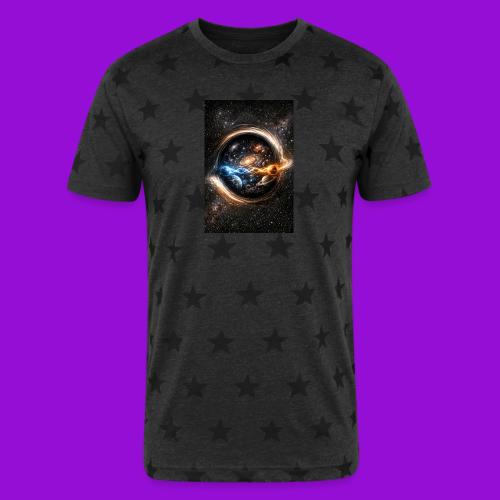 EntangledPhotonsWormhole - Unisex Adult Star Printed T-Shirt