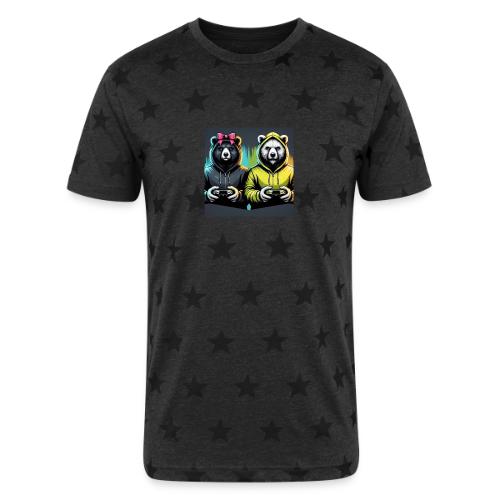Gamer Bears - Unisex Adult Star Printed T-Shirt