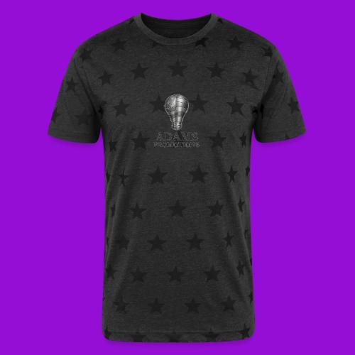 Adams Promotions Brushed Steel light Logo - Unisex Adult Star Printed T-Shirt