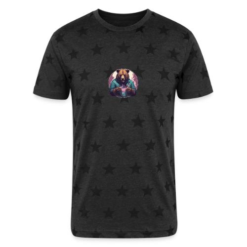 Magical Bear - Unisex Adult Star Printed T-Shirt