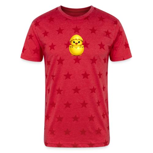 Easter Chick yellow - Unisex Adult Star Printed T-Shirt