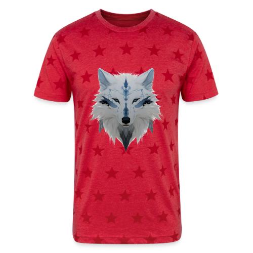 Ivory Grace Wolf - Unisex Adult Star Printed T-Shirt