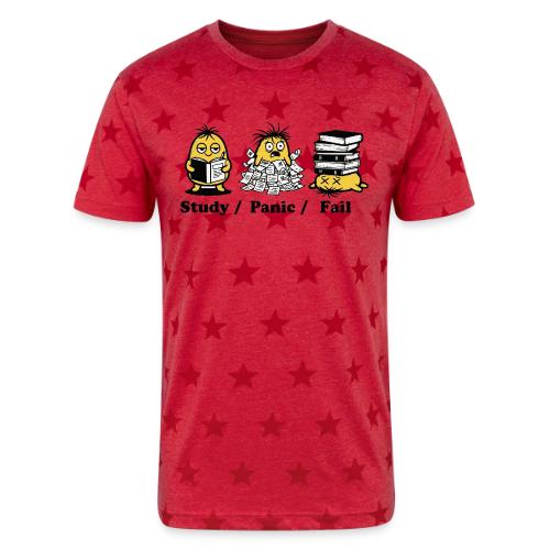 Funny Student Study Panic Fail Back To School - Unisex Adult Star Printed T-Shirt
